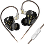 KZ DQS Wired Earbuds Dynamic Driver in Ear Monitor Headphone Semi-Open HiFi Bass Earphone 2pin 3.5mm Gaming Earbuds (with Mic)