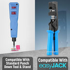 Everest 90° Angled RJ45 Cat6 Keystone Jacks 10-Pack in Pink - Slim Profile Female RJ45 Connectors - Cat 6 Keystone Jack - Compatible with 90° Angled Speed Termination Tool - easyJACK (B094WB91H3)