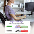 TECKNET Ergonomic Mouse Wireless, Rechargeable Mouse Wireless Silent for Carpal Tunnel Right Hand, 2.4GHz USB Vertical Mouse Wireless for Laptop, 5 Adjustable 4800 DPI, Computer, MacBook, Desktop