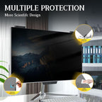 Magnetic Computer Privacy Screen 24 inch, Hanging Privacy Screen for Computer Monitor for 16:9 Frameless Monitor, Eye Protection Anti Glare Anti Blue Light Filter