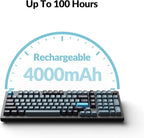 Keychron Q5 Pro Wireless QMK/VIA Mechanical Keyboard, 96% Layout Programmable Knob Full Aluminum Double-Gasket Design, Hot-swappable K Pro Brown Switch for Mac Windows Linux - Black