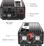 Xijia 2000w(Peak Power 4000W) dc 48v to ac 120v Inverter Pure sine Wave 60HZ Converter with Bluetooth Remote Control LCD Screen 2 AC outlets for Camping, Boat,Outdoor (DC48V (Range 40V-60V) 2000W)