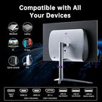 KTC 27-inch OLED Gaming Monitor | QHD 2560x1440P | 240Hz 0.03ms GTG | 1.5M:1 Contrast Ratio | DisplayHDR True Black 400 | 65W USB Type-C | Dual Speakers | Comes with Type-C, HDMI & DP Cables Included
