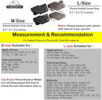 Topstache Leather Phone Holster - Magnetic Clip Case for iPhone & Samsung, Dark Brown