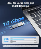 Syntech USB C to USB Adapter Pack of 2 USB C Male to USB3 Female Adapter Compatible with iPhone 16 Pro Max MacBook Pro Air 2023 iMac iPad mini Pro, Other Type C or Thunderbolt 4/3 Devices, Starlight