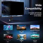 [2 Pack] Computer Privacy Screen 27 Inch for 16:9 Widescreen Monitor, Removable Eye Protection Anti Glare Blue Light Filter, Anti Scratch Computer Monitor Privacy Shield 27 in