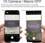FotoZ 8X Monocular Telescope for iPhone & Android and Most Smartphone, with 8X Optical Zoom Telephoto Lens & 17mm Universal Phone Clip & Storage Bag