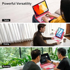 Keyboard Case for iPad Air 13 inch (M3 2025/M2, 2024),iPad Pro 12.9 inch (3/4/5/6th Gen)，Magic-Style Magnetic – Floating Cantilever Stand – Backlit Keyboard Case with Multi-Touch Trackpad