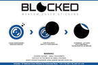BLOCKED Webcam/Camera Vinyl Covers | 57 TabbedLow-Tack Restickable Webcam Sticker | Multiple Sizes | Black 57-Pack Tabbed (Ultra Glossy)