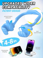 Dad Gifts for Fathers Day from Daughter Son Cell Phone Stand: 4 Pack UPGRADE Adjustable Thumbs Up Lazy Phone Holder for Desk Fun Birthday Gifts for Grandma Teens Girls Boys Adults Husband from Wife