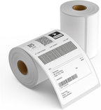 2 Rolls 4" x 6" Direct Thermal Printer Label, 250 Labels/Roll, Total 500 Thermal Shipping Labels, Strong Adhesive, Commercial Grade, Perforated, Compatible with Most Thermal Printers (NOT for DYMO)