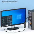 BENFEI VGA to HDMI Cable with Audio, 6 Feet 1080P Cable from VGA Computer/Laptop to HDMI Monitor/TV(Not Bidirectional)