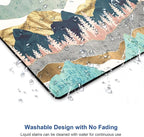 Hokafenle Mountain Abstract Art Mouse Pad - Non-Slip Rubber Base Square Wireless Mousepad for Laptop and Desk