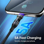 240W Rotating USBC to USB C Magnetic Data Cable, 3ft for Laptop/Tablet/Smart Phone