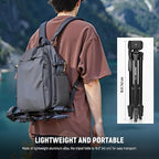 NEEWER Entry Level Version Tripod for Cell Phone & Camera, Metal Lightweight Portable Travel Stand with Cold Shoe Cellphone Holder Mount Compatible with iPhone for Video Recording Filming, TP53