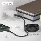 Statik MagStack USB A to Lightning Cable MFi Certified, Clutter-Free Magnetic Charging Cable, Anti-Tangle Phone Charger Cord, 12W, Compatible with iPhone 14 Pro Max, 13 12 11, 6FT/2M