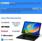 Keyboard Case for iPad 10th Generation 2022 & 11th (A16, 2025) – Magic-Style Keyboard with Multi-Touch Trackpad – Floating Cantilever Stand – Magnetic Case for iPad 10.9 inch 10th / 11th Gen.