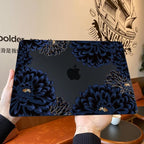 Teryeefi for MacBook Air 13.6 inch Case Release 2022 2023 2024 2025, Fits Model A2681 A3113, Design Pattern Slim Cover+Keyboard Cover+OTG Adapter for 13.6 inch MacBook Air M2 M3, Chrysanthemums
