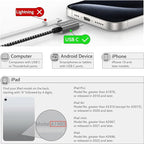 Cubilux USB C Double Headphone Splitter, Type C to Dual 3.5mm Jacks Audio Sharing Adapter Compatible with iPhone 16/15, iPhone 16/15 Pro Max, iPad Pro 13/12.9/11, iPad Air 13/5th/4th and More