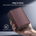 K&F CONCEPT V Mount Battery, 99Wh 6700mAh V-Mount Battery with PD 100W USB-C Fast Charging, with Dual D-TAP/A/USB-C/DC/TFT Display/Emergency Light for Camera, Camcorder, Monitor, Video Light