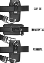 Njjex Phone Holster for Motorola Moto G 5G 2025 G Stylus 2023 G Power 5G 2024 G Play G Pure G Fast Edge 2025 Edge 60 50 G86 G84 G54 G72 Z4 Nylon Cell Phone Belt Clip Holster Holder Pouch Carrying Case