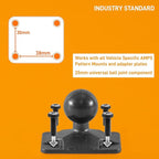 iBOLT TabDock Dock'n Lock Bizmount- Heavy Duty Industrial Composite Locking Drill Base Mount for All 7" - 10" Tablets- for Trucks/Vehicles/Wall Mount: Great for ELD, Fleets, and Restaurants