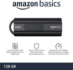 Amazon Basics 128 GB Ultra Fast USB 3.1 Flash Drive, Black