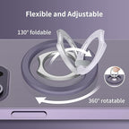 PROfezzion Thin Metal Ring Holder for MagSafe, Removable Strongest Magnetic Phone Grip for iPhone 16 15 14 13 12 Pro Max Plus with Mag-Safe Case [Not for Regular Case] [MagSafe Car Mount Compatible]