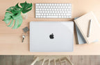 Crystal Clear Case for MacBook Pro 13 inch M2 M1 A2338 A2289 A2251 A2159 A1989 A1706 2023-2016 Release with Touch ID, 6 in 1 Plastic Hard Shell&Keyboard Cover&Screen Protector&Webcam Cover,Transparent