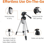 Amazon Basics 60 inch Lightweight Tripod with Bag, Black