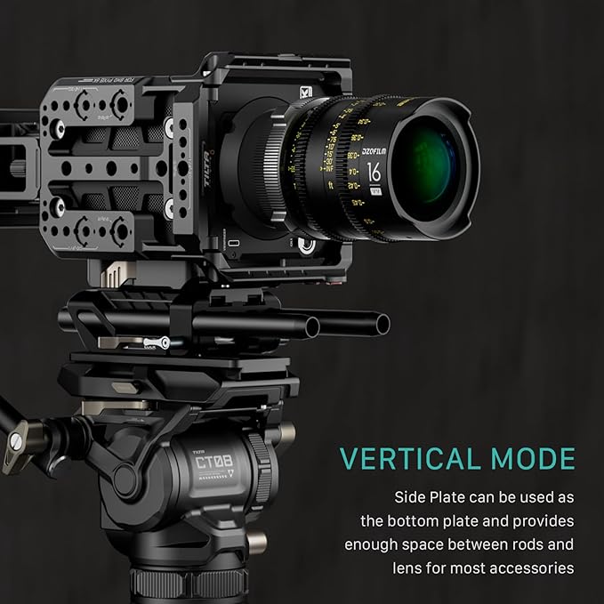 Tilta Camera Cage Pro Kit Gold Mount Compatible with Blackmagic Pyxis 6K/12K | Includes Full Cage, Top Handle, Gold Mount Battery Plate, Side Plate, Bottom Plate, 15mm Baseplate w/Rods, and Mini Tool