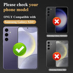 YWXTW Camera Lens Protector for Samsung Galaxy S24 Plus Accessories, 9H Tempered Glass Metal Individual Ring Camera Cover Screen Protector for S24 Plus, Case Friendly, Anti Scratch (Cobalt Violet)
