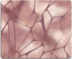 Rose Gold Marble Mouse Pad with Irregular Geometric Design - Gaming Mouse Mat with Waterproof Square Surface, Non-Slip Rubber Base for Office, Home, Laptop, Travel - 9.5"x7.9"x0.12" Inch