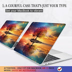 CISSOOK Compatible with MacBook Air 13 inch Case 2021, 2020-2018 Release Model M1 A2337 A2179 A1932, Protective Plastic Hard Shell Case Cover for MacBook Air 13-inch with Touch ID, Tree Landscape