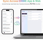 AI Voice Recorder Call Chatgpt, Digital Voice Recorder Support Free Audio Transcription and Text Summary,APP and Web Sync,107 Languages, 60H Recording, Applicable to Lecture, Meeting, Interview, etc