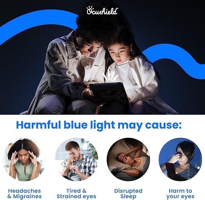 Ocushield Anti Blue Light Tempered Glass Screen Protector for Apple iPad Pro 13" (2024) - Blue Light Filter for iPad - Anti Glare - Protect Your Eyes & Improve Sleep