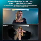 SIRUI C300XII 310W Portable LED Video Light - Ultra Lightweight 0.96kg, App & Bluetooth Control, V-Mount/AC/DC Power, 2700-6500K CCT for Studio/Outdoor