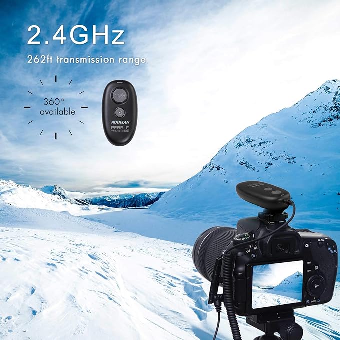 AODELAN Camera Wireless Shutter Release Remote Control for Nikon D850,D810,D700, D500, D4, D5, D4s, D3100, D5000, D7200, D600, D610, D750, D3200, D3300 Replace MC-DC2 and MC-30A