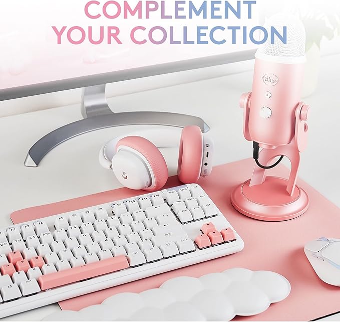Logitech for Creators Blue Microphones Yeti USB Microphone (Pink Dawn) Aurora Collection