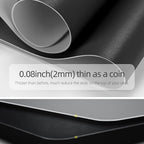 YSAGi Dual-Sided Desk Pad Protector, Waterproof Leather Desk Mat, Large Mouse Pad, Office Desk Pad Writing Pad (23.6" x 13.7", Black+Grey)