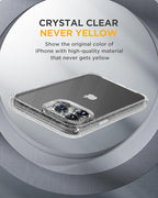 Miracase Glass Series for iPhone 15 Pro Max Case 6.7 Inch, Full-Body Drop Proof Phone Case for iPhone 15 Pro Max with Built-in 9H Tempered Glass Screen Protector + Camera Protector, Clear Glitter