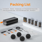 COMICA Vimo Q 4 Channel Wireless Lavalier Microphone System with Noise Cancellation, 4 Audio Tracks Output, 656ft Range, Wireless Mic for iPhone, DSLR Camera, Android, Video Recording Livestream