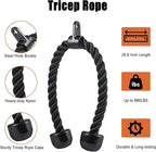 SERTT Workout Cable Machine Attachment for Home Gym, LAT Pulldown Attachments, Cable Accessories for Weight Training, Straight Pull Down Bar, Tricep Rope, Double D Row Handle, V-Shaped Bar
