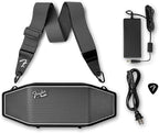 Fender x Teufel ROCKSTER CROSS Portable Wireless Bluetooth Speaker – Rugged, Waterproof, 16 Hours of Battery, Powerful Stereo Sound, Subwoofer, Built-in Power Bank, Fender Guitar Strap (Black & Steel)