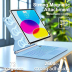 for iPad 11th (A16) & 10th Generation Case with Keyboard – Magic-Style Magnetic – Floating Cantilever Stand - Multi-Touch Trackpad Keyboard Case for iPad 11 inch 2025&10th Gen 10.9 inch (Sky Blue)