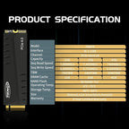 FN970 4TB M.2 2280 PCIe Gen4 x4 NVMe 1.4 Internal Solid State Drive with Heatsink - Speeds up to 7,400MB/s, Configure DRAM Cache, Compatible PS5 Internal SSD