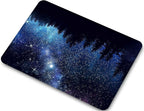 Compatible with MacBook Air 13 Inch Case 2017 2016 2015 2014 2013 2012 2011 2010 Release A1466/A1369, Plastic Hard Shell Case & Keyboard Cover & Screen Protector - Forest Night Sky