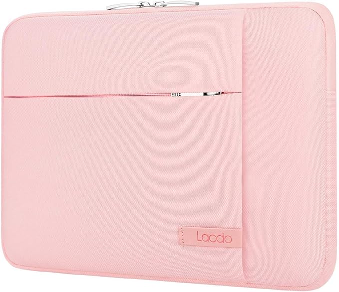 Lacdo 13 inch Laptop Sleeve Case for 13 inch New MacBook Air M4 A3240 2025, M3 A3113, M2 A2681, M1 A2337 | 13" MacBook Pro M2/M1 A2338 A2251 A2289 | 13" iPad Air M3/iPad Pro M4 Computer Bag, Pink