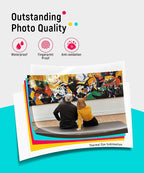 Liene White M200 4x6'' Photo Printer Battery Edition, Wireless Photo Printer for iPhone Android, Dye Sublimation Printing Full-Color Photo 20-Sheet, Portable Picture Printer Ideal for Travel Home Use