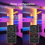 ESP32 WLED LED Strip Controller 4 Channel Outputs 15A Fuse Link TI Level Shifter UART Download DIY Dynamic Lighting Mode APP Control for Digital RGB IC WS2811 WS2812 WS2815 SK6812 etc